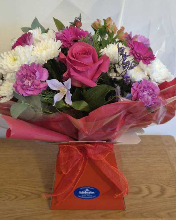 Flowers delivered to customer