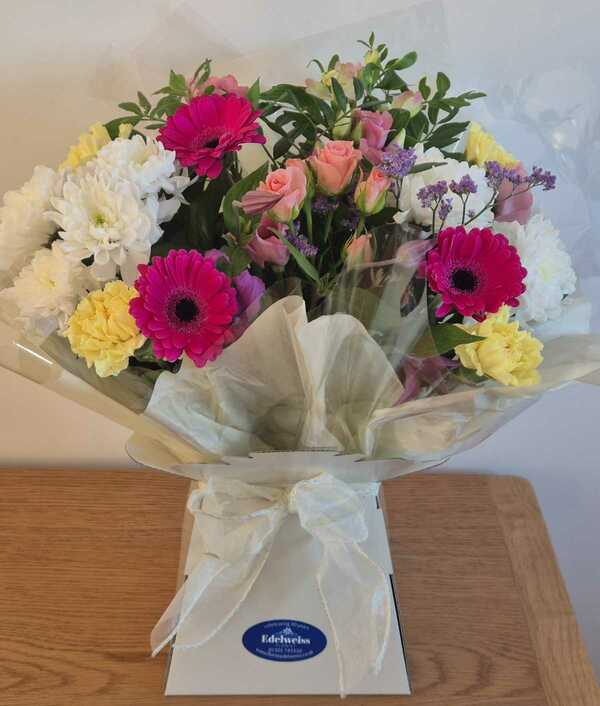 Flowers delivered to customer