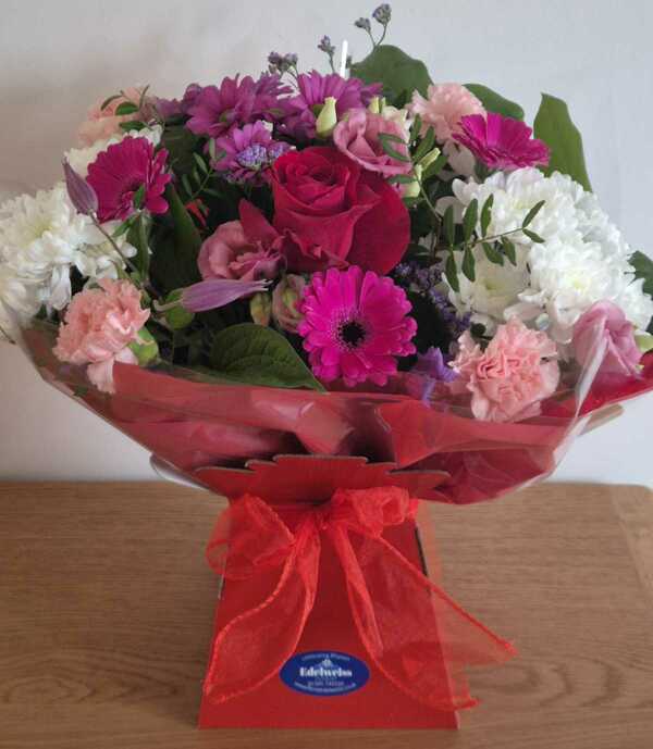 Flowers delivered to customer