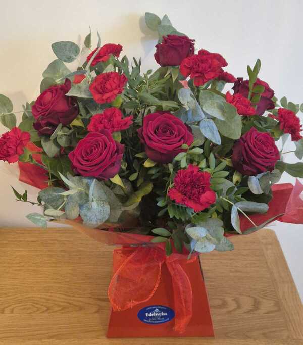 Flowers delivered to customer