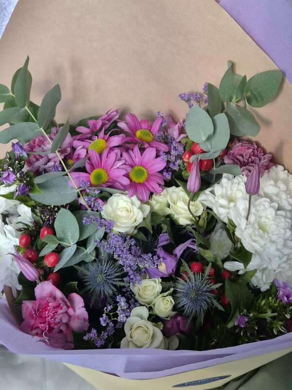 Flowers delivered to customer