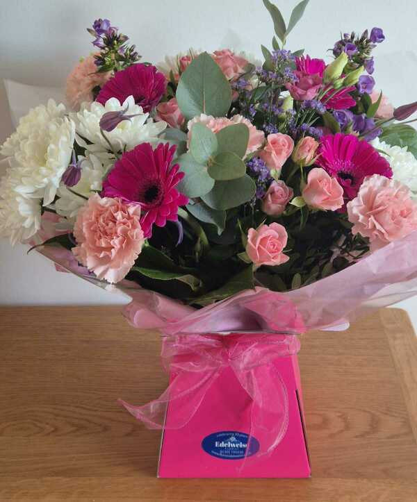 Flowers delivered to customer
