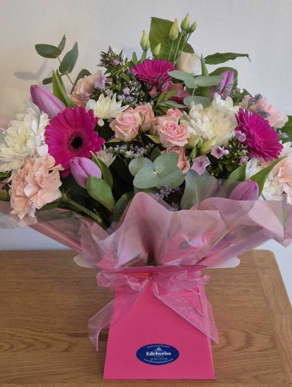 Flowers delivered to customer