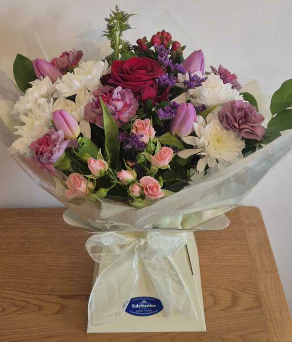 Flowers delivered to customer