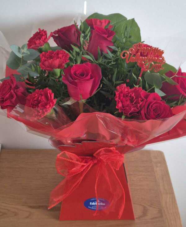 Flowers delivered to customer