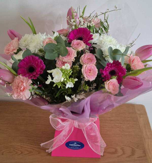 Flowers delivered to customer