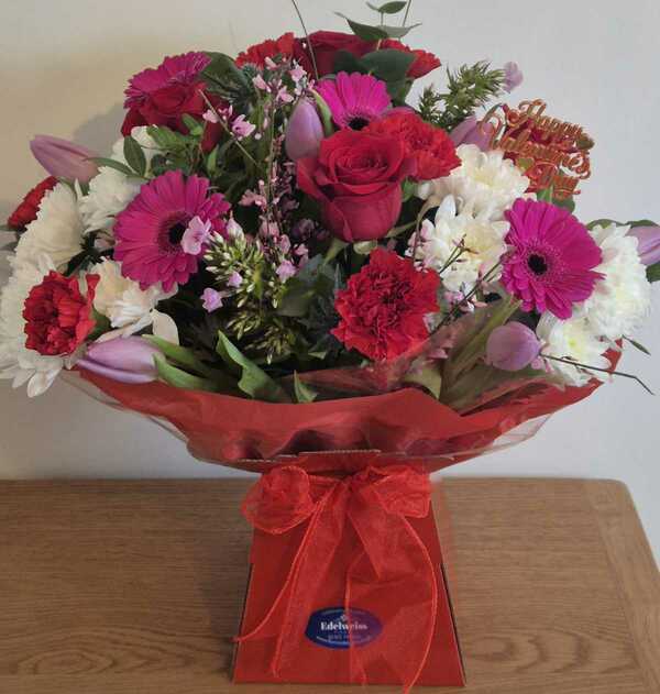 Flowers delivered to customer