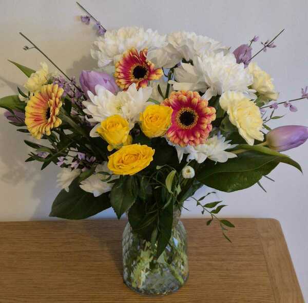 Flowers delivered to customer