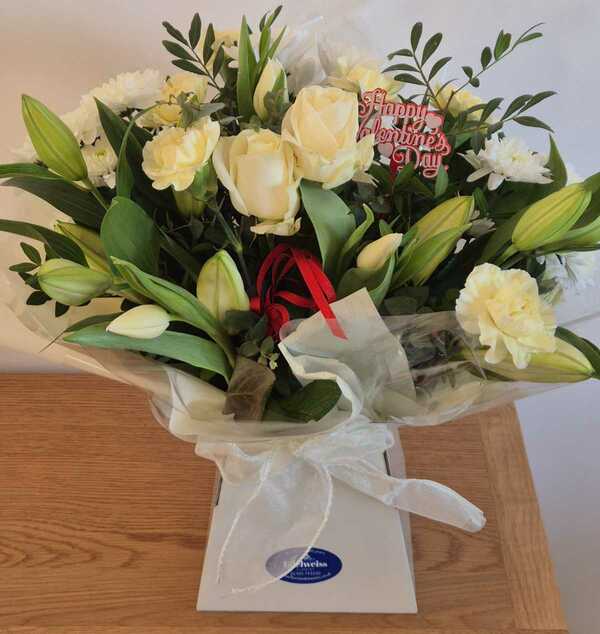 Flowers delivered to customer