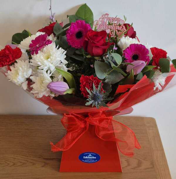 Flowers delivered to customer