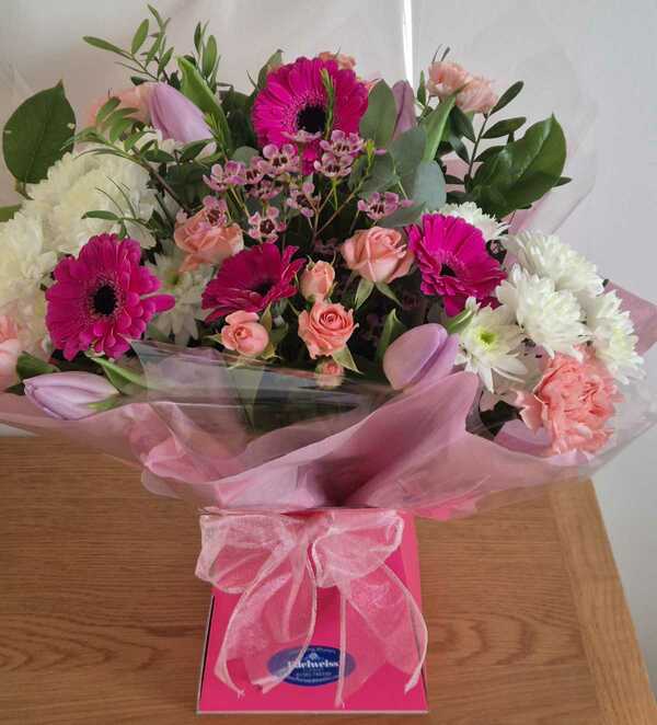 Flowers delivered to customer