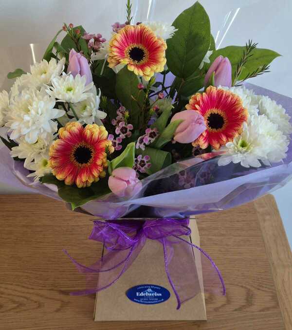 Flowers delivered to customer