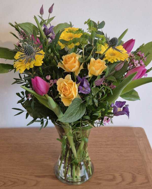 Flowers delivered to customer