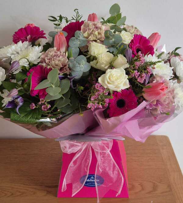 Flowers delivered to customer