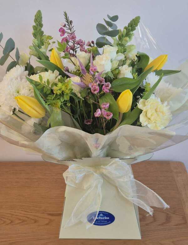 Flowers delivered to customer