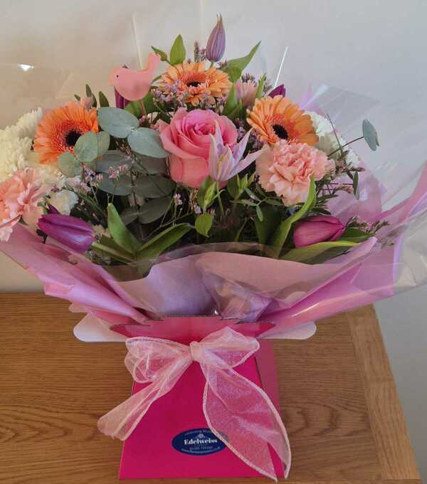 Flowers delivered to customer