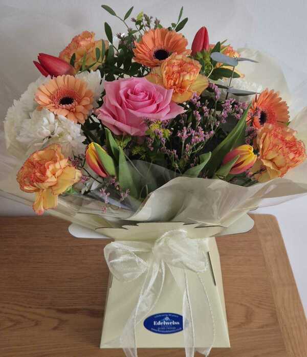 Flowers delivered to customer