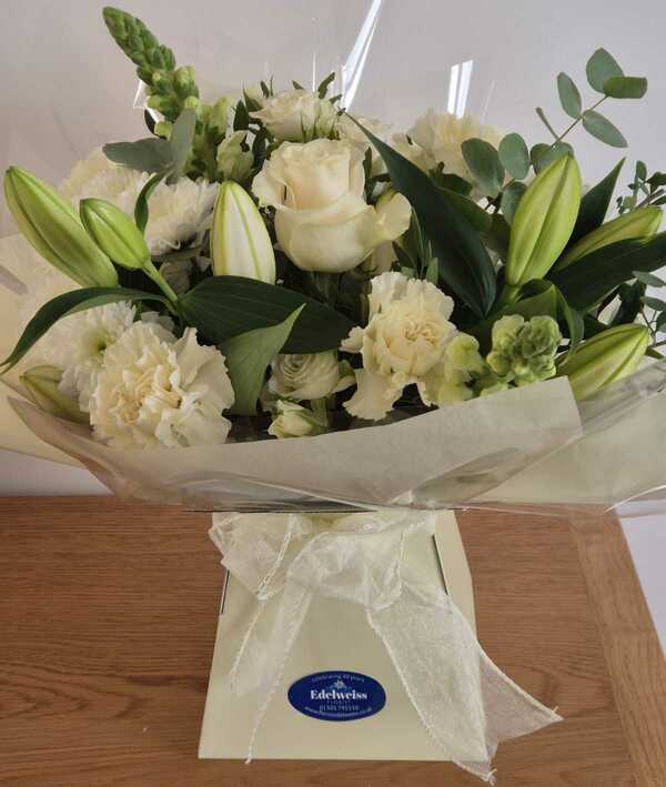 Flowers delivered to customer