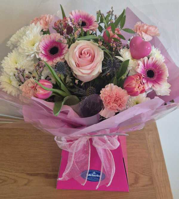 Flowers delivered to customer