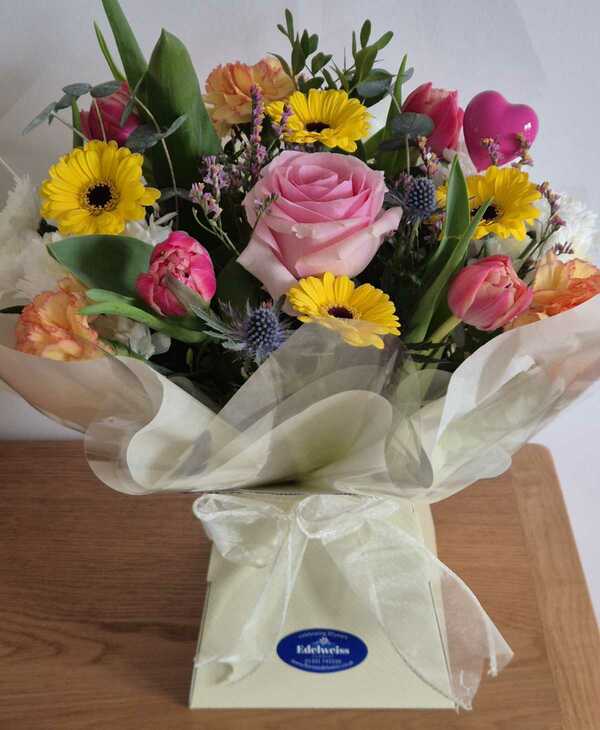 Flowers delivered to customer