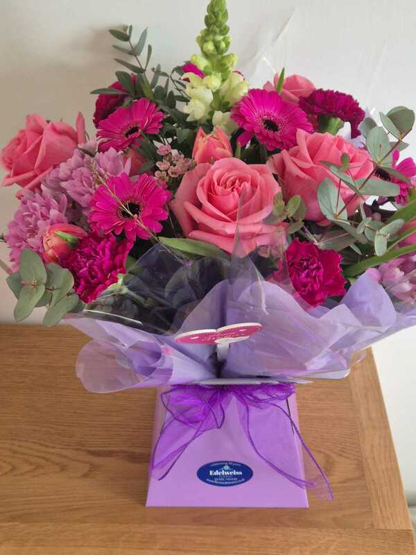 Flowers delivered to customer