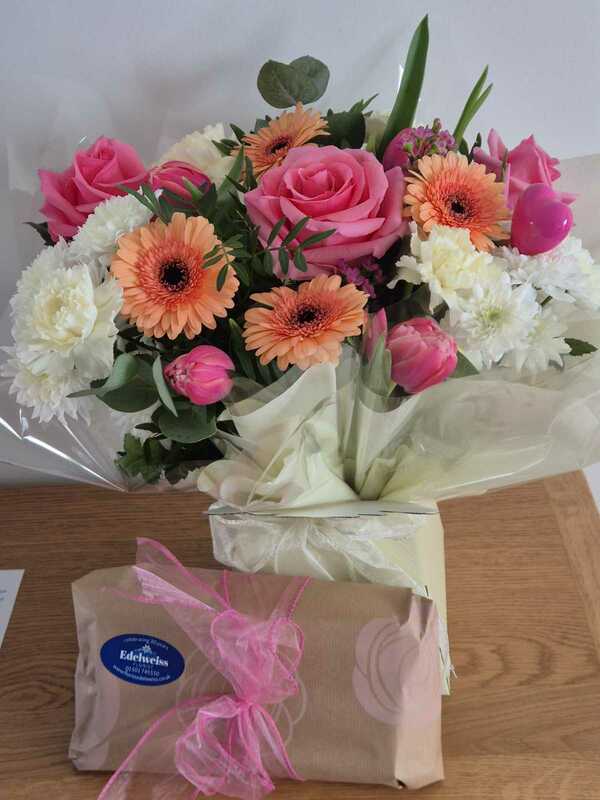 Flowers delivered to customer