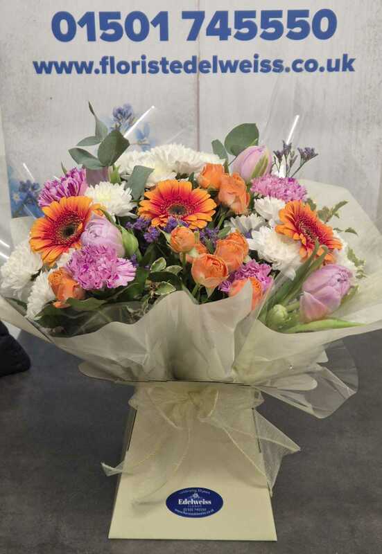 Flowers delivered to customer