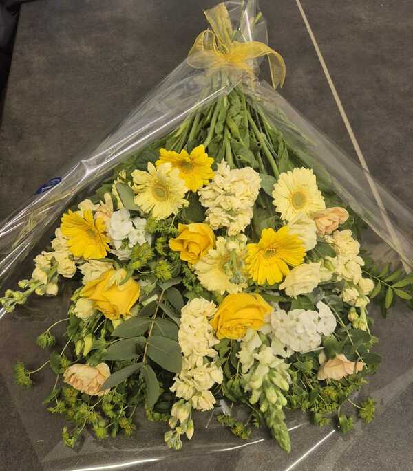 Flowers delivered to customer
