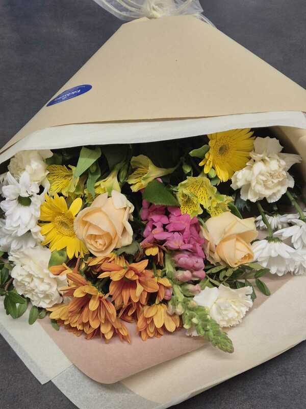 Flowers delivered to customer