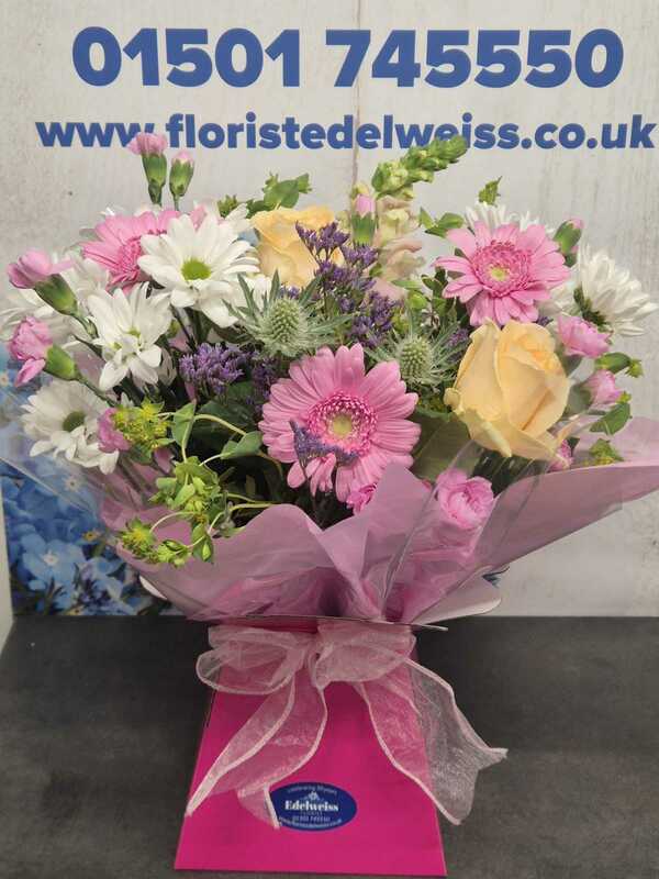 Flowers delivered to customer