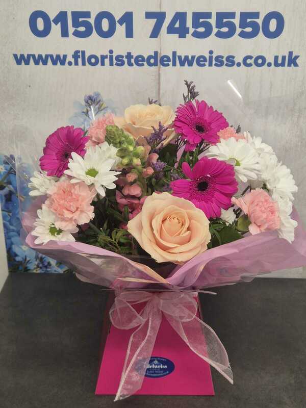 Flowers delivered to customer