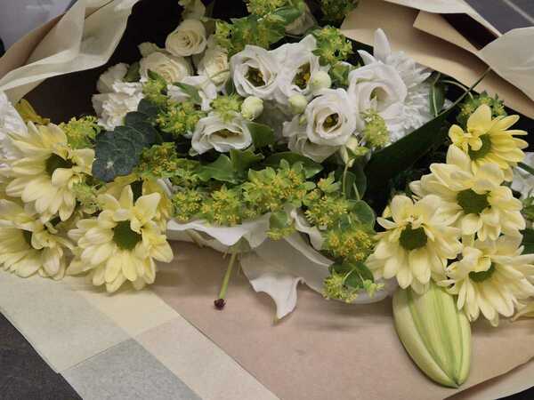 Flowers delivered to customer