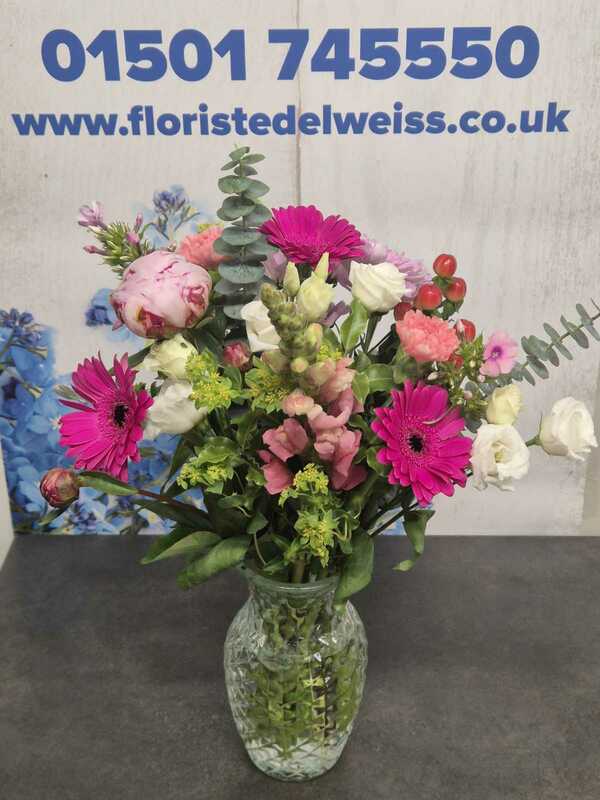 Flowers delivered to customer