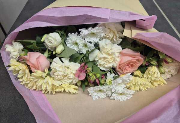Flowers delivered to customer