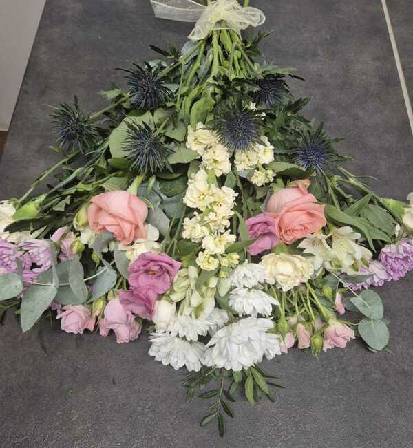 Flowers delivered to customer