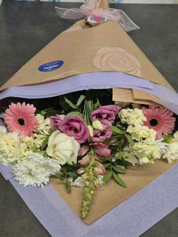 Flowers delivered to customer