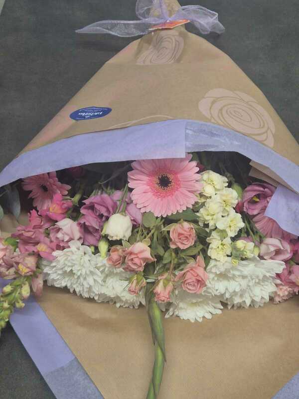 Flowers delivered to customer
