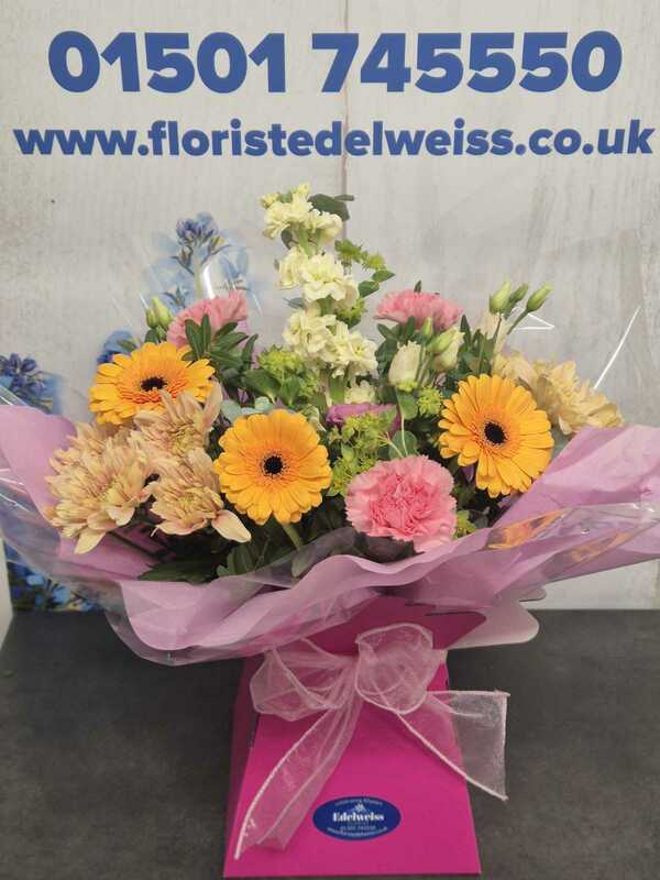 Flowers delivered to customer