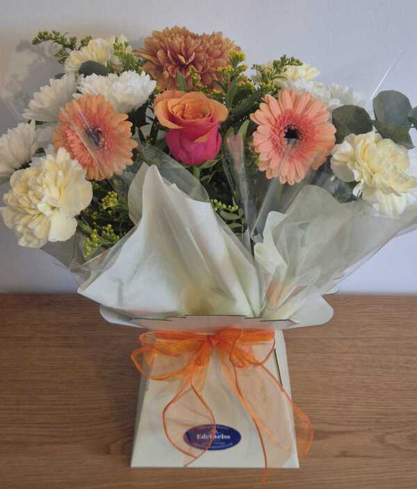 Flowers delivered to customer