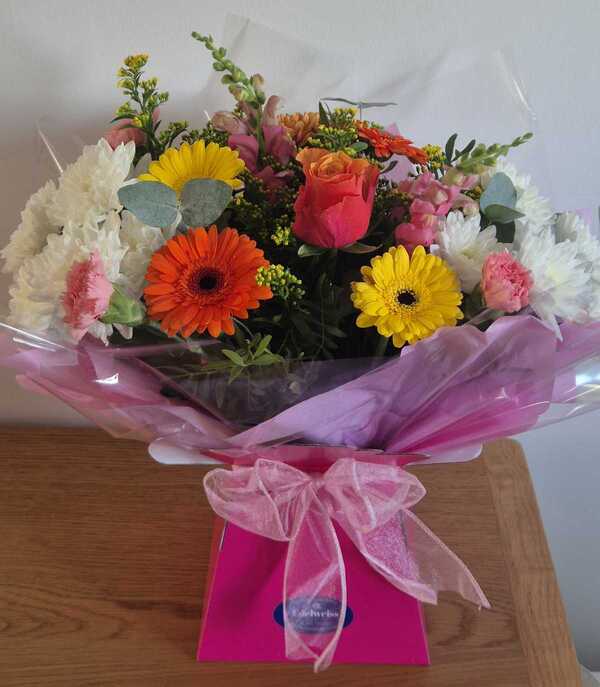 Flowers delivered to customer