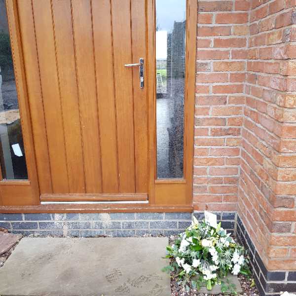 Flowers delivered to customer
