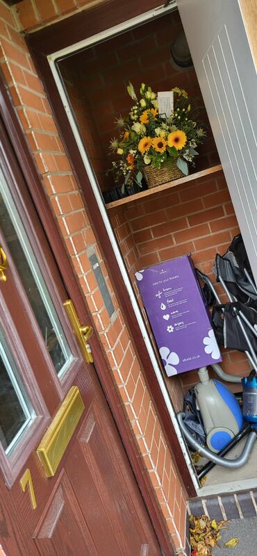 Flowers delivered to customer