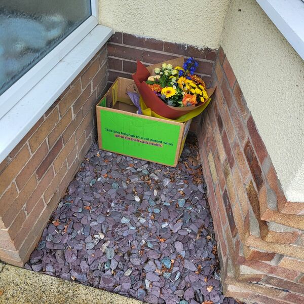 Flowers delivered to customer