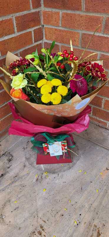Flowers delivered to customer