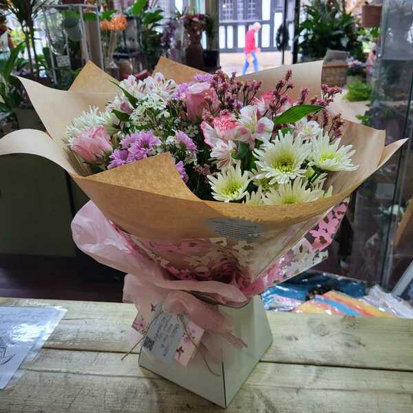 Flowers delivered to customer