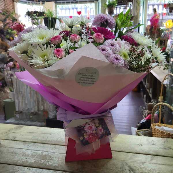 Flowers delivered to customer
