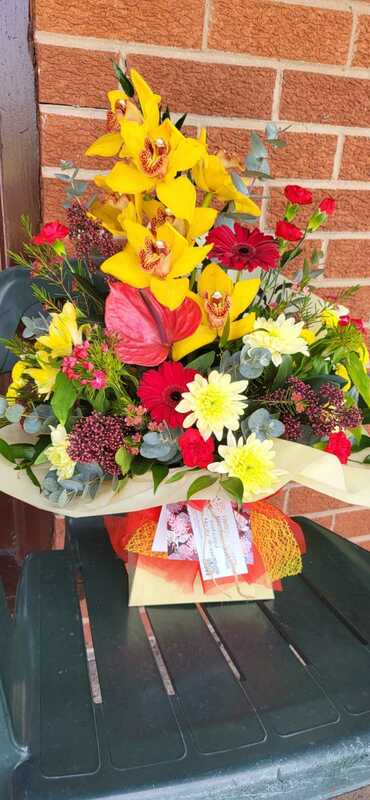 Flowers delivered to customer