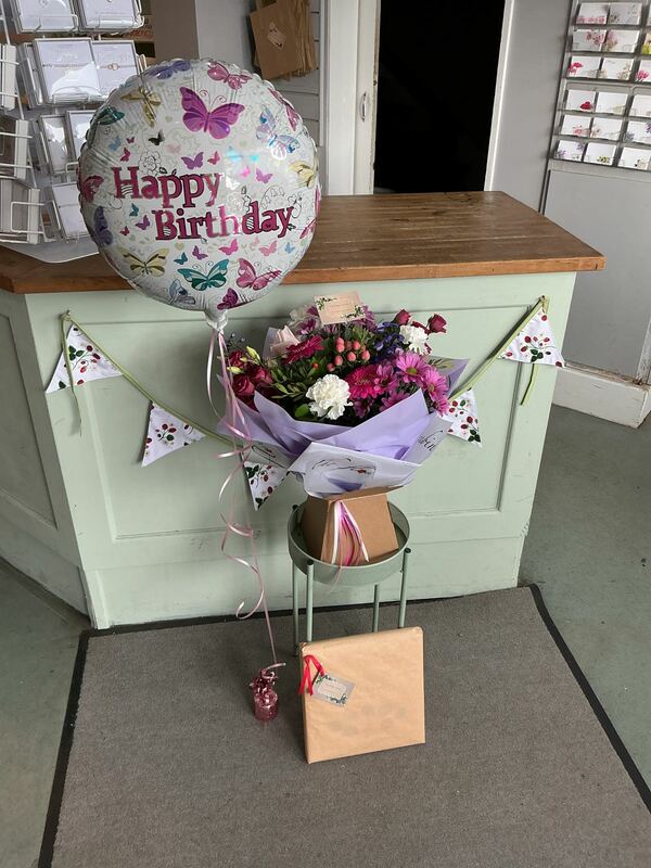 Flowers delivered to customer