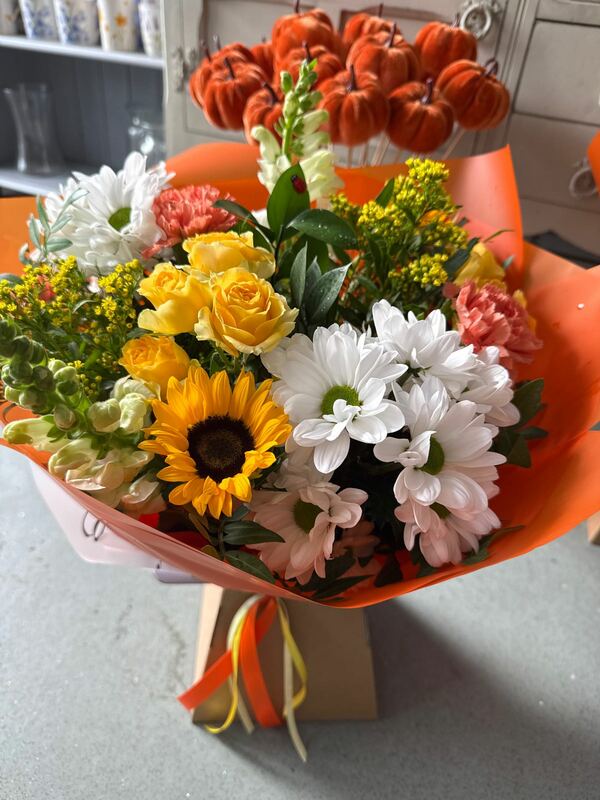 Flowers delivered to customer