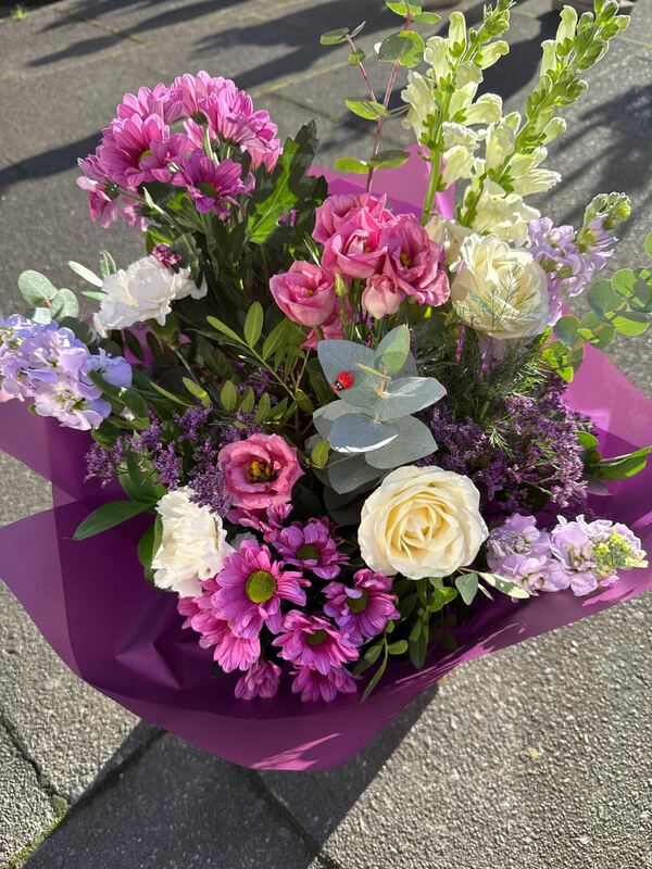 Flowers delivered to customer
